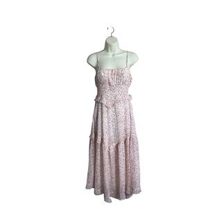 Sweet Pot Size 6 Floral‎ Smocked Tiered Dress Cottagecore Coquette Romantic